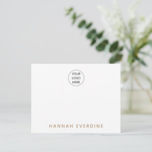 Simple Minimalist Logo Name Card