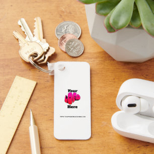 Simple Minimalist Logo Promotional Business Keychain