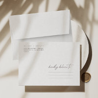 Simple Minimalist Modern A7 5x7 Wedding Envelope