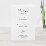 Simple Minimalist Modern Eucalyptus Olive Wedding Program<br><div class="desc">Simple Minimalist Black and White Modern folded wedding program with eucalyptus leaves and olives. Please find more matching designs and variations from my "blissweddingpaperie" store. And feel free to contact me for further customization or matching items.</div>