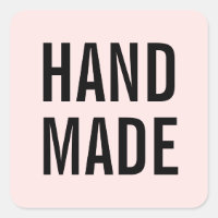 Simple minimalist modern pink handmade business