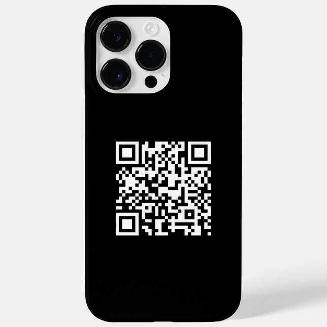 Simple Minimalist Modern Promotional QR Code Case-Mate iPhone Case (Back)