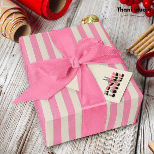 Simple Minimalist Modern Vintage Retro Valentines Wrapping Paper