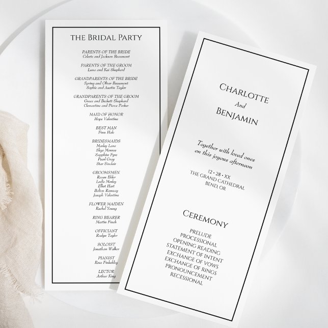 Simple Minimalist Modern Wedding Flat Program (Creator Uploaded)