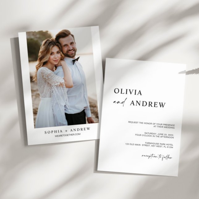 Simple Minimalist & Modern | Wedding Invitation (Creator Uploaded)