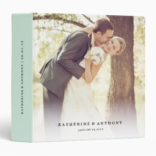 Simple Minimalist Modern Wedding Photo Binder