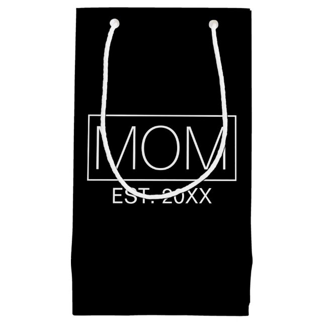 Simple Minimalist Mom Typography | Gift Bag (Front)