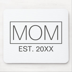 Simple Minimalist Mom Typography   Mouse Pad