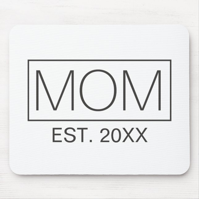 Simple Minimalist Mom Typography | Mouse Pad (Front)