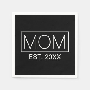 Simple Minimalist Mom Typography   Paper Napkin