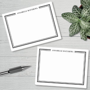 Simple Minimalist Monogram Post-it Notes