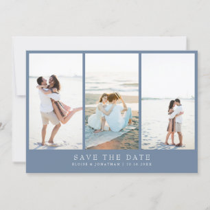 Simple Minimalist Periwinkle Wildflower Photo  Save The Date