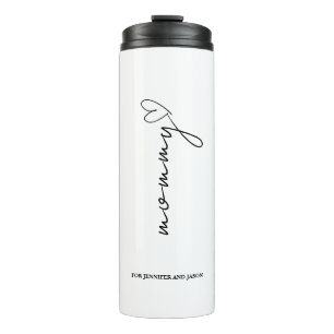 Simple Minimalist Personalized Gift for Mom Thermal Tumbler