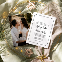 Simple Minimalist Photo Formal Frame Wedding