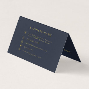 Simple Minimalist Professional Folder Custom Business Card