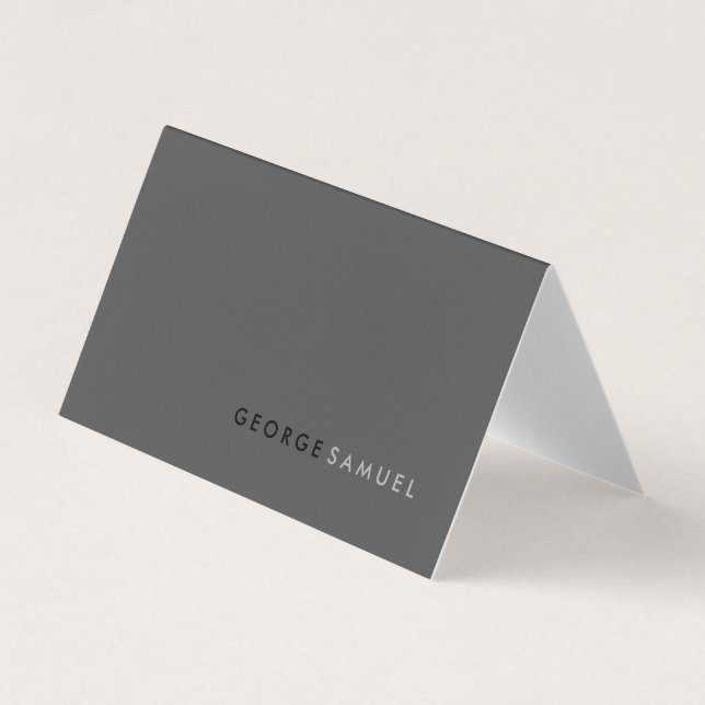 Simple Minimalist Professional folder Custom Business Card (Front)