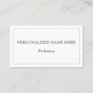 Simple, Minimalist Professional Profile Card