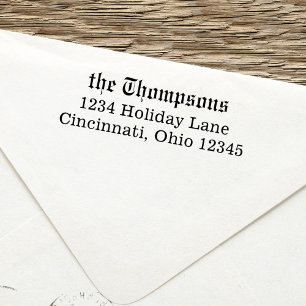 Simple Minimalist Return Address Classic Style  Self-inking Stamp