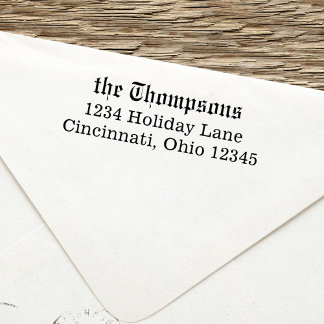 Simple Minimalist Return Address Classic Style Self-inking Stamp
