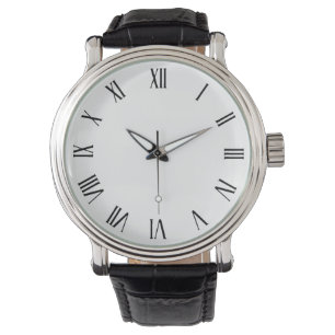 Simple Minimalist Roman Numerals Men's Wristwatch