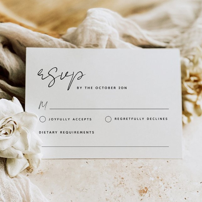 Simple Minimalist RSVP Card (Creator Uploaded)