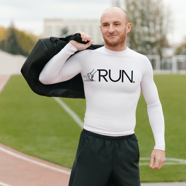 Simple Minimalist Run Script Running Motivation Sweatshirt (Creator Uploaded)