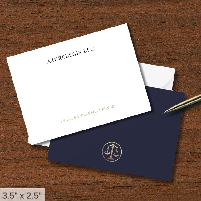 Simple Minimalist Scales of Justice Card (Creator Uploaded)