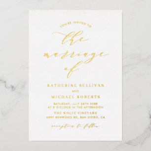 Simple Minimalist Script Wedding