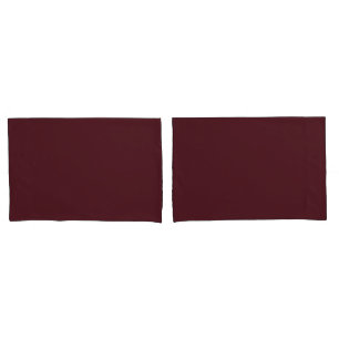 Simple Minimalist Solid Colour Burgundy Red Pillowcase