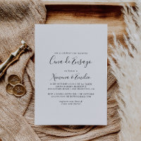 Simple Minimalist Spanish Couples Shower