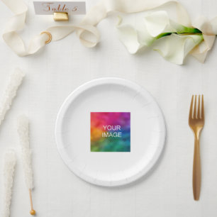 Simple Minimalist Template Party Event Custom Paper Plate