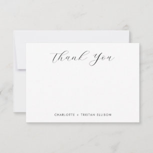 Simple Minimalist Thank You  Card
