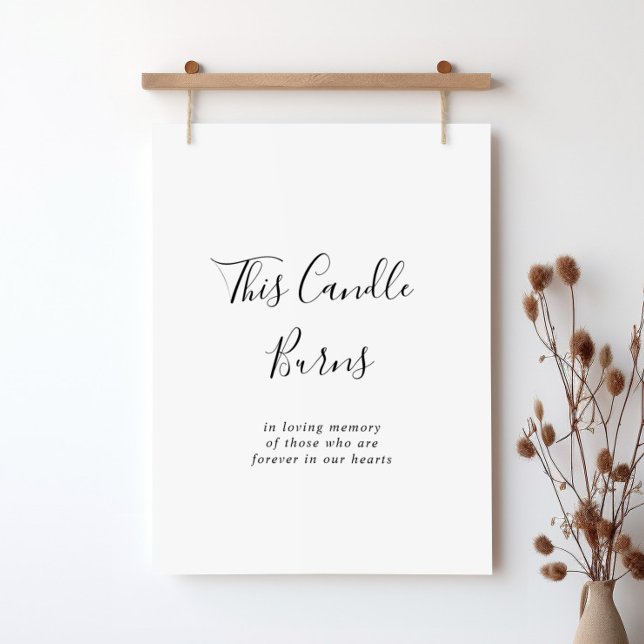 Simple Minimalist This Candle Burns Sign (Creator Uploaded)
