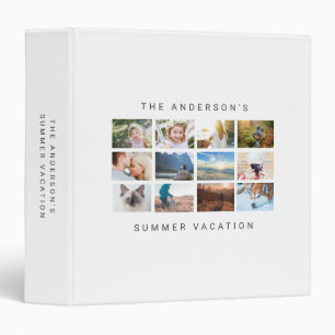 Simple Minimalist travel holiday photo album Binder