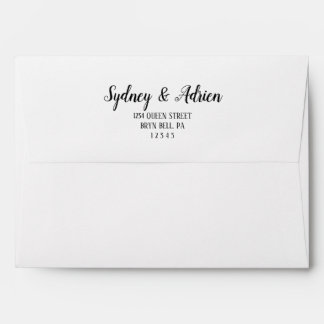 Simple Minimalist Wedding Invitation Envelope