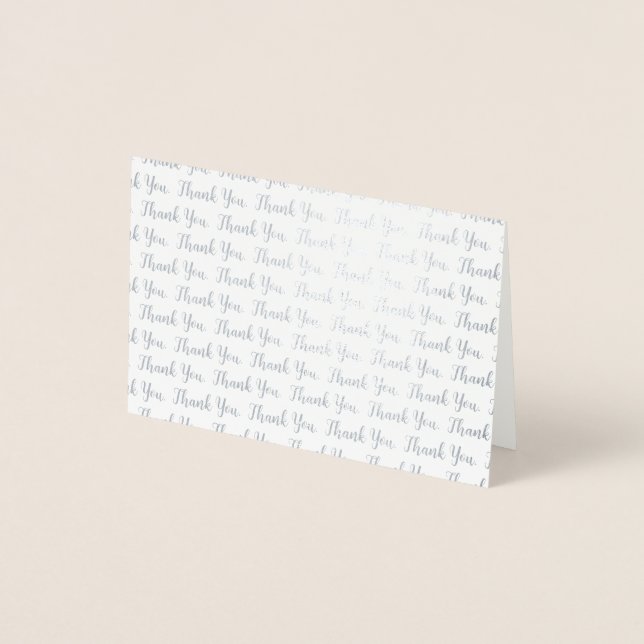 Simple Minimalist Wedding Thank You Card (Front)