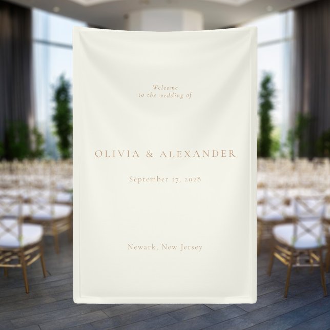 Simple Minimalist Wedding Welcome Banner (Creator Uploaded)