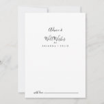 Simple Minimalist Wedding Well Wishes Advice Card<br><div class="desc">This simple minimalist wedding well wishes advice card is perfect for a modern wedding. The simple and elegant design features classic and fancy script typography in black and white. These cards are perfect for a wedding, bridal shower, baby shower, graduation party & more. Personalize the cards with the names of...</div>