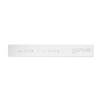 Simple Minimalist Wedding Wrap Around Label