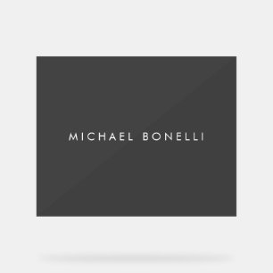 Simple minimaliste minimaliste élégant gris modern