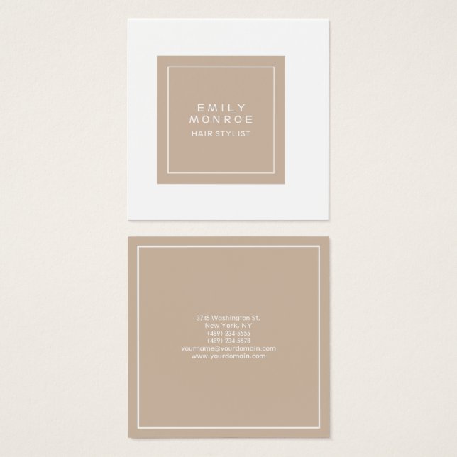 Simple minimaliste moderne (Devant & derrière)