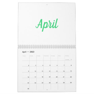 Simple minimaliste moderne coloré Calendrier 2023