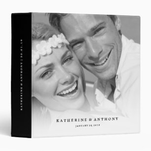 Simple minimaliste moderne Mariage Classeur photo