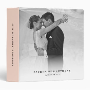 Simple minimaliste moderne Mariage Classeur photo