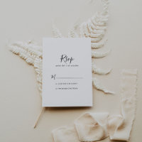 Simple minimaliste RSVP espagnol