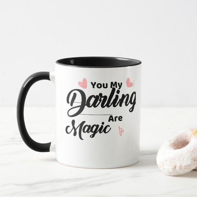 Simple Minimaliste Vous Ma Chérie Sont De La Mug M (Avec donut)
