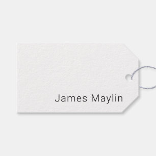 Simple Minimalistic Editable Name or other Text Gift Tags