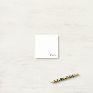 Simple Minimalistic Editable Name or other Text Post-it Notes