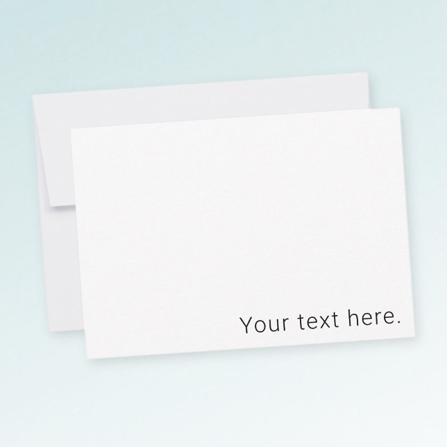 Simple Minimalistic Editable Name or other Text Thank You Card (Creator Uploaded)