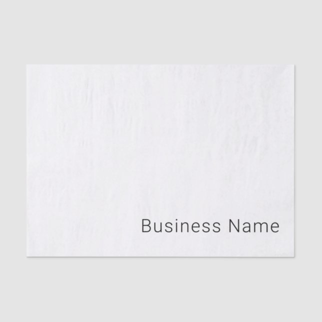 Simple Minimalistic Editable Name or other Text Tissue Paper (Front)